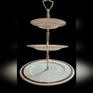 Vintage Aynsley "Balmoral" three-tier cake stand
